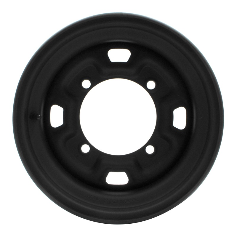 Whites ATV/UTV Steel Rim 12x7 Polaris Front & Rear 4/156 +12.7 - Black