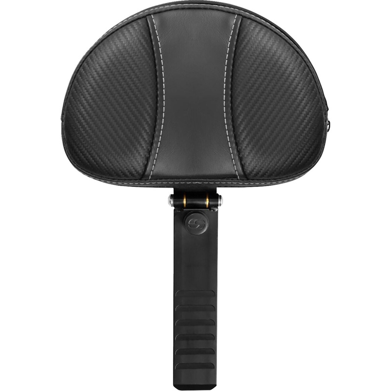 Backrest Dominator Solo Seat, Carbon Fiber - Sportster