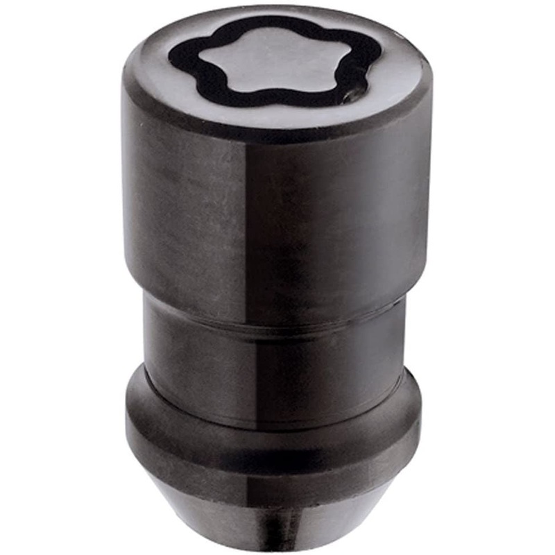 24137SUB Wheel Lock Nuts Black SUB M12 x 1,5, cone seat, total length 37,0 mm, Hex size 19mm, Key diameter 27,7 mm