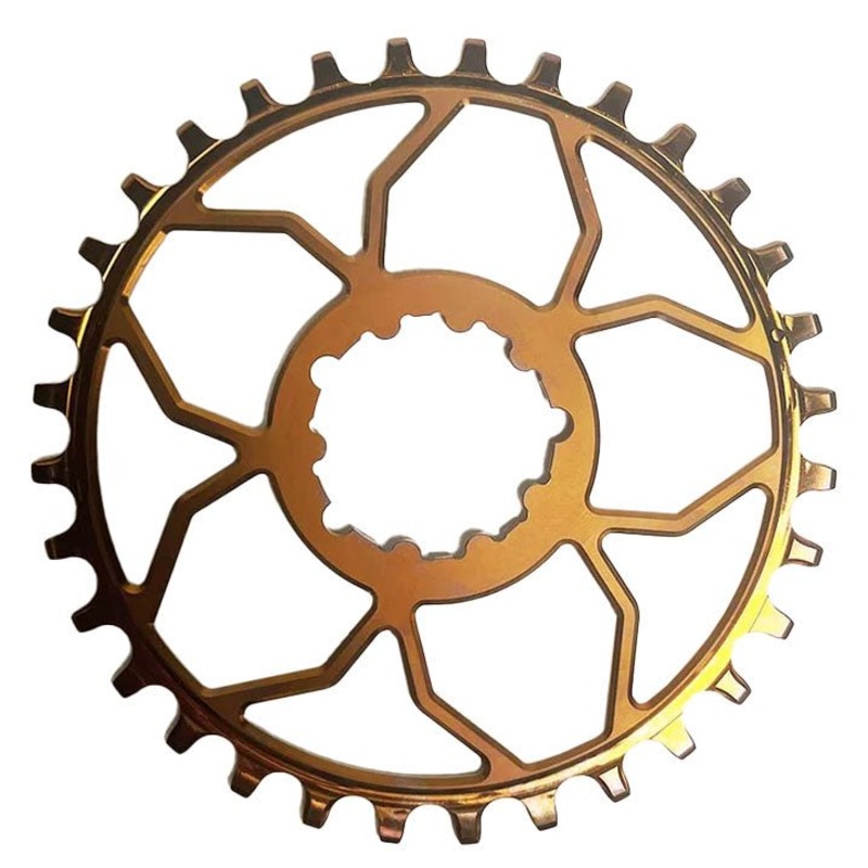 5Dev Titanium 3-Bolt Chainring - 3mm Offset - 30T - Bronze