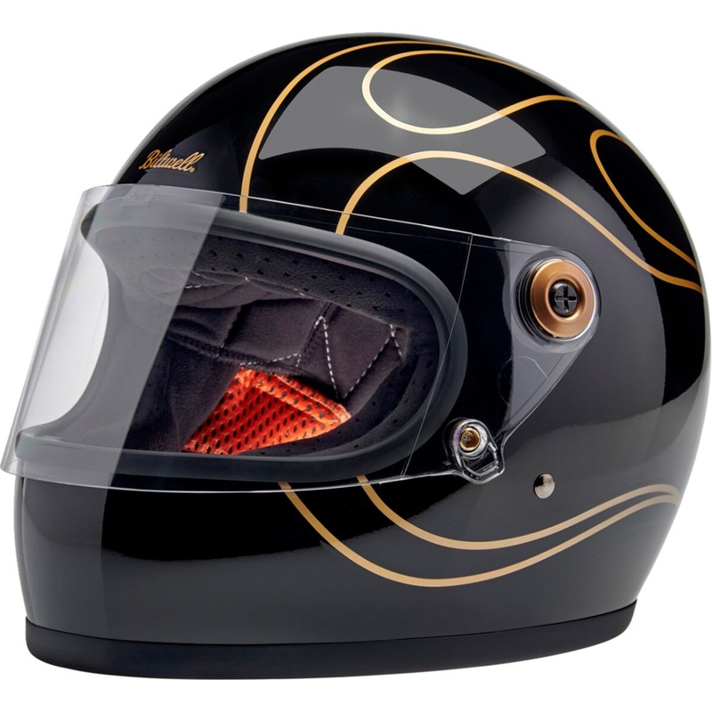 Gringo S Helmet, Gloss Black Flames