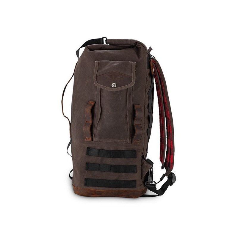 Sissy Bar Backpack - Dark Oak Wet Waxed.