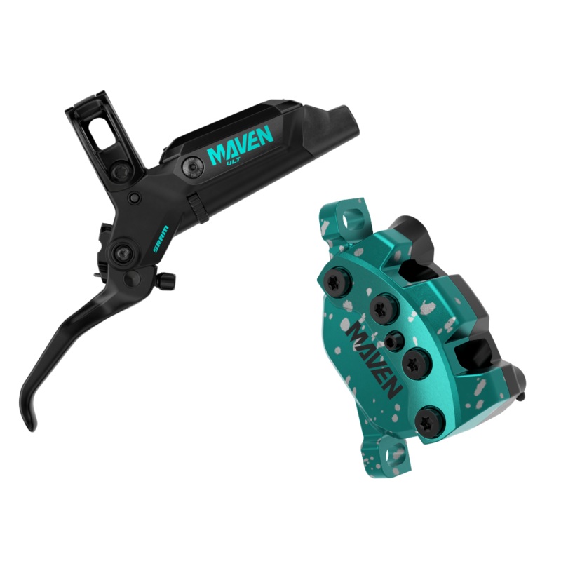 SRAM Maven Ultimate Brake - Expert Kit - Teal Splatter