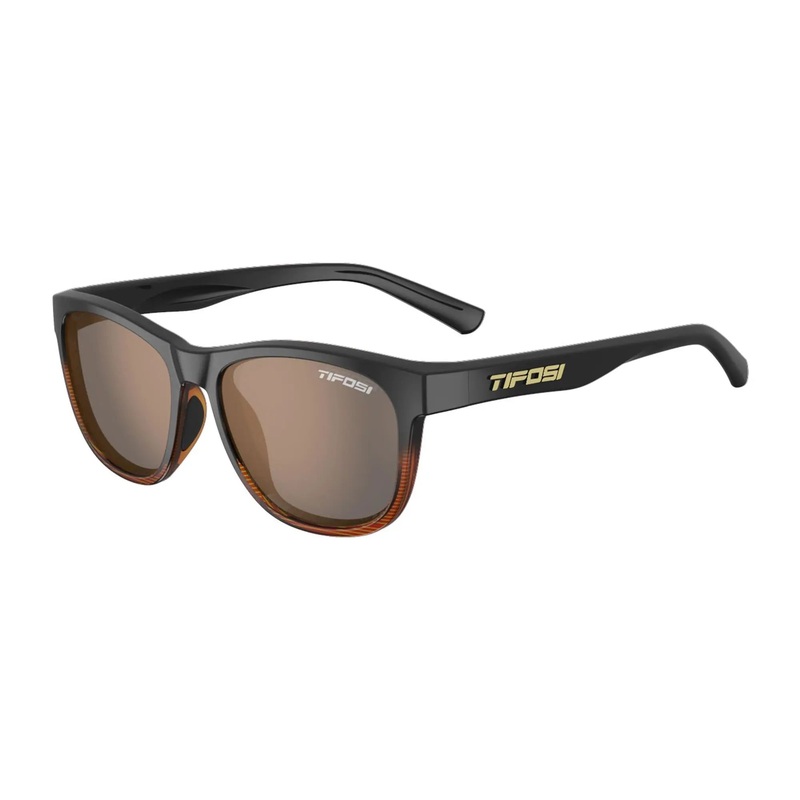 Tifosi Swank Single Lens Cycle Sunglasses Brown Fade / Brown