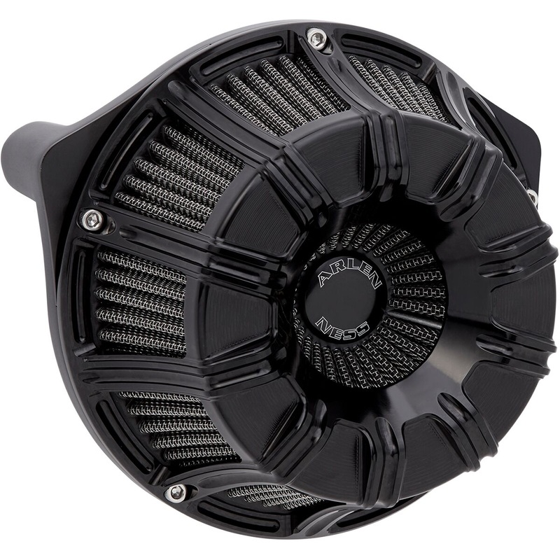 10-Gauge Inverted Series Air Cleaner, All Black - 08-16 Touring / 16-17 FLST & FXDLS