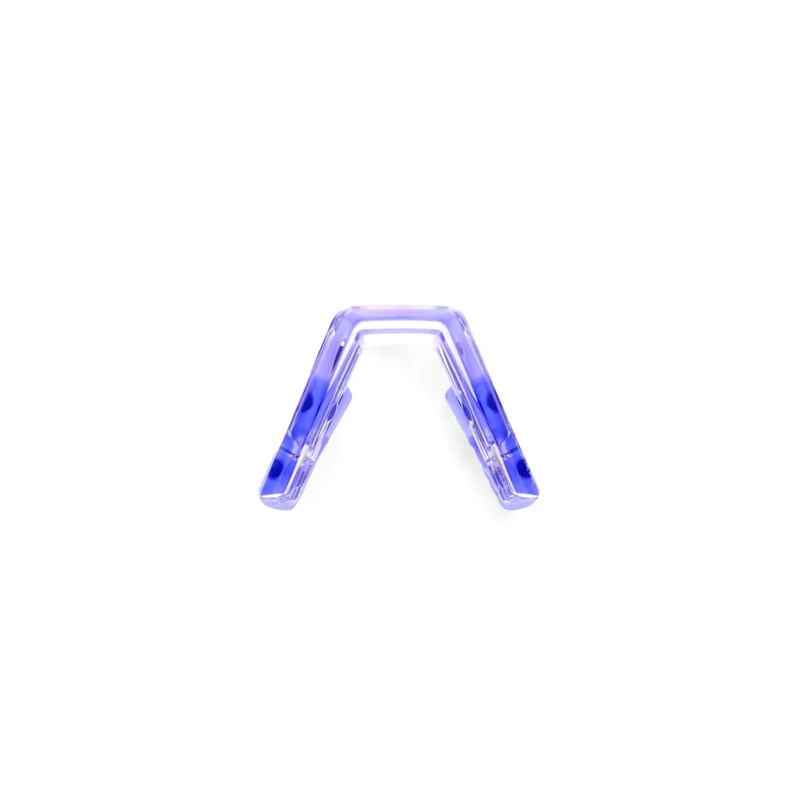 100% Speedcraft XS Short Replacement Nose Bridge Kit Polished Translucent Lavender
