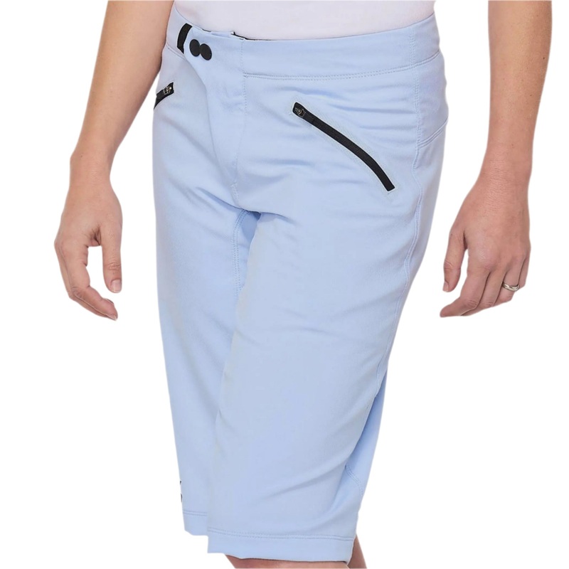 100% Ridecamp Ladies Cycle Shorts Powder Blue