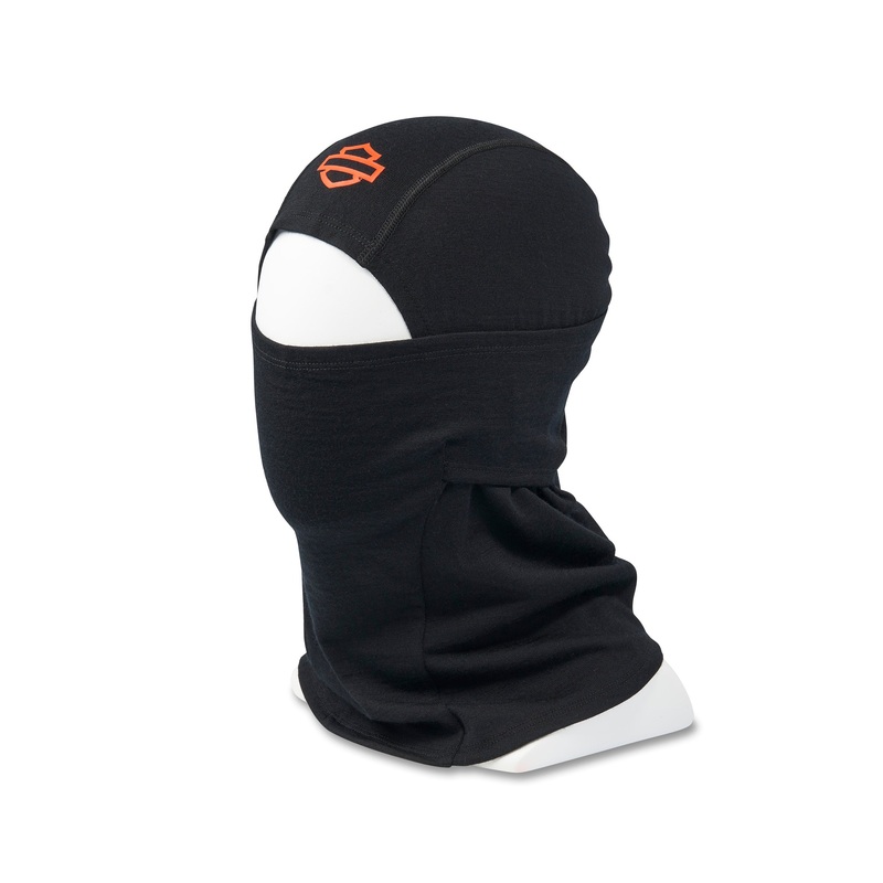 Harley Davidson, Open Bar & Shield Merino Balaclava - Harley Black - 97660-25VM