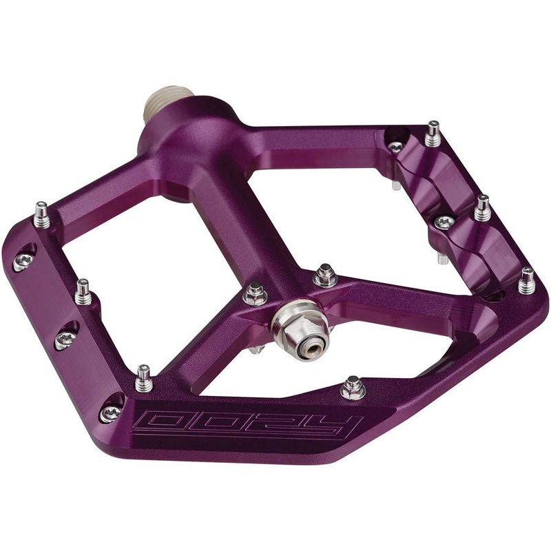 Spank Oozy Platform Pedals - Aluminum - Purple