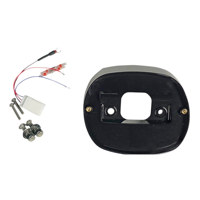 Taillight Baseplate - Black For '73-'98 XL '73-'98 Big Twin '91-'98 Dyna Models