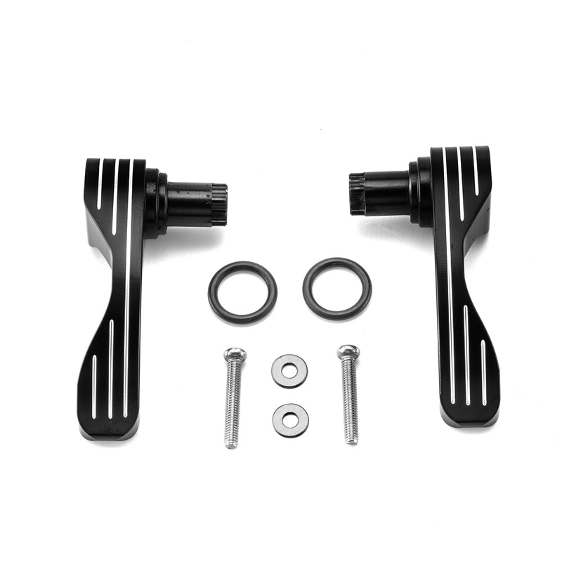 2014-2024 Harley Street Glide Road King Aluminum Gloss Black Streamline Saddlebag Lid Lifter