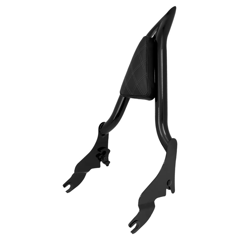 Detachable Passenger Backrest Sissy Bar Diamond Pad For Harley Touring '09-'23 | Mactions