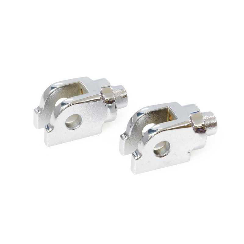 Front Splined Footpeg Mounts - Chrome. Fits Softail 2018up, Pan America 2021up & Sportster S 2021up