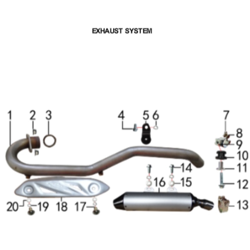 Fixed Piece - 150DH & 230DH Gas Dirt Bike