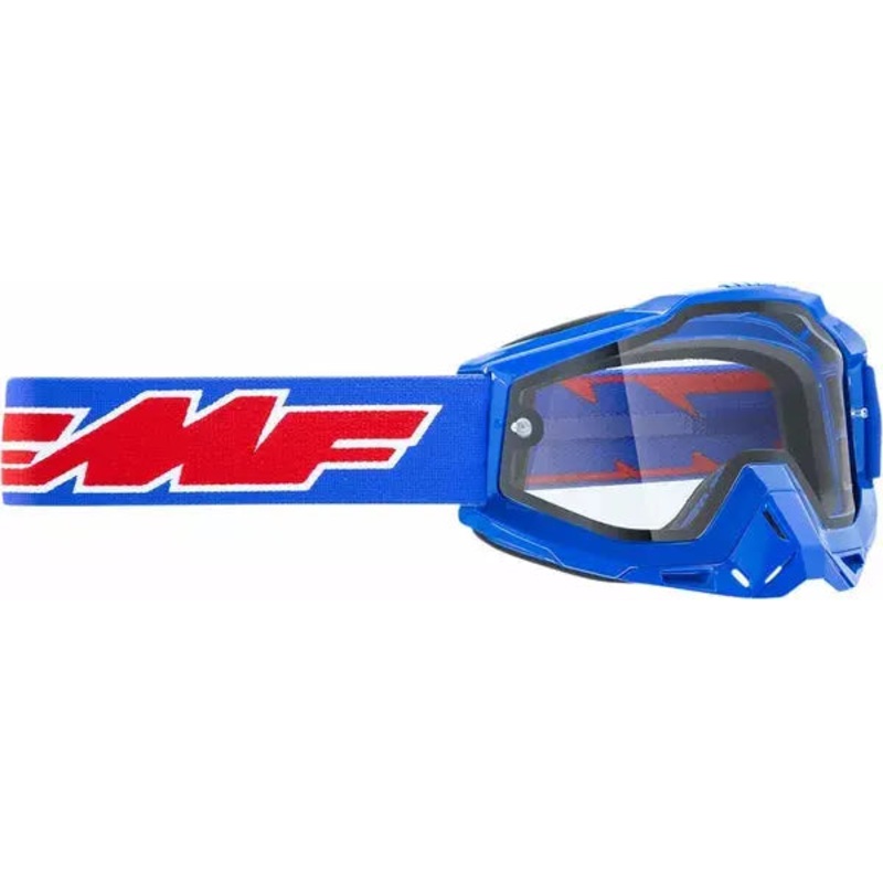 FMF Vision PowerBomb Enduro Rocket Goggles Blue / Clear