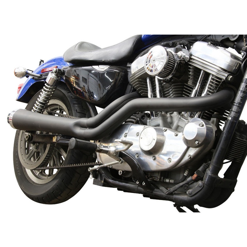 Sportster 2:1 Taper Megaphone Exhaust - Black