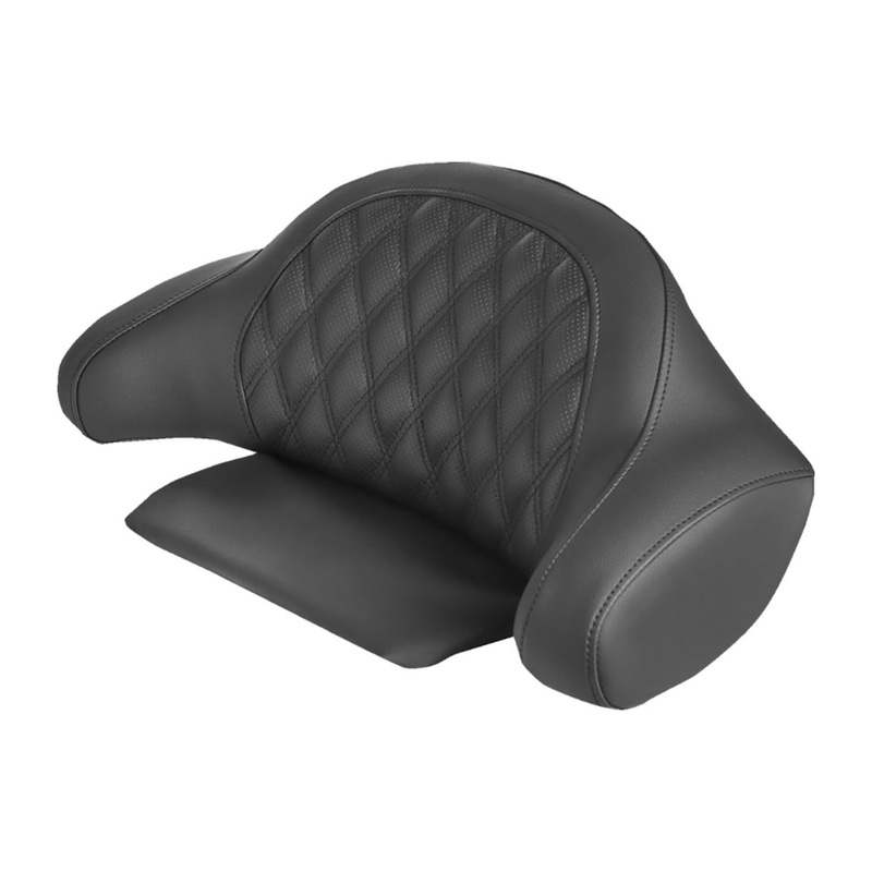 SADDLEMEN - Roadsofa Lattice Stitch Backrest Pad Cover - Tour Pak Cover - Lattice Stitched
