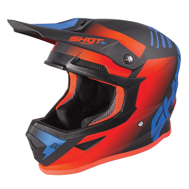 Shot Furious Kids MX Trust Blue / Glossy Neon Orange