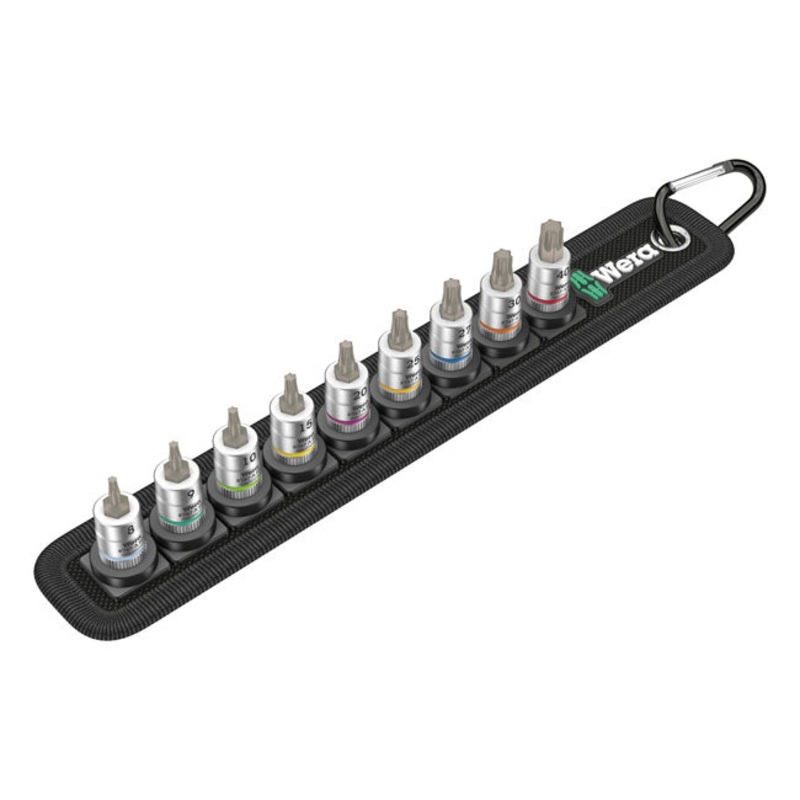 Wera Zyklop Torx 1/4" Socket Bit Set & Belt