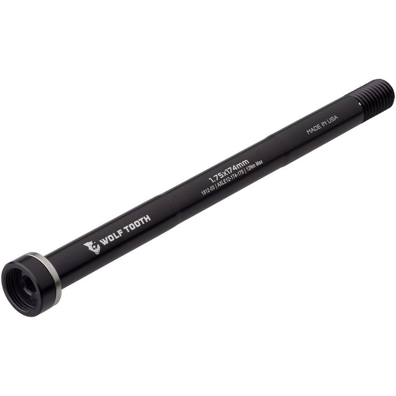 Wolf Tooth Rear Thru Axle - M12 1.75x174mm - Black