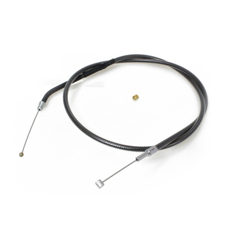 32in. Throttle Cable - Black Pearl. Fits Sportster 2007-2021.