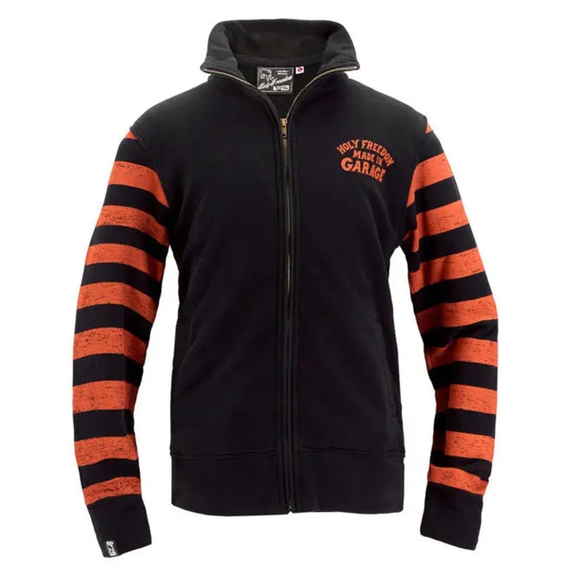 Holy Freedom Garage Zip Sweatshirt Orange / Black