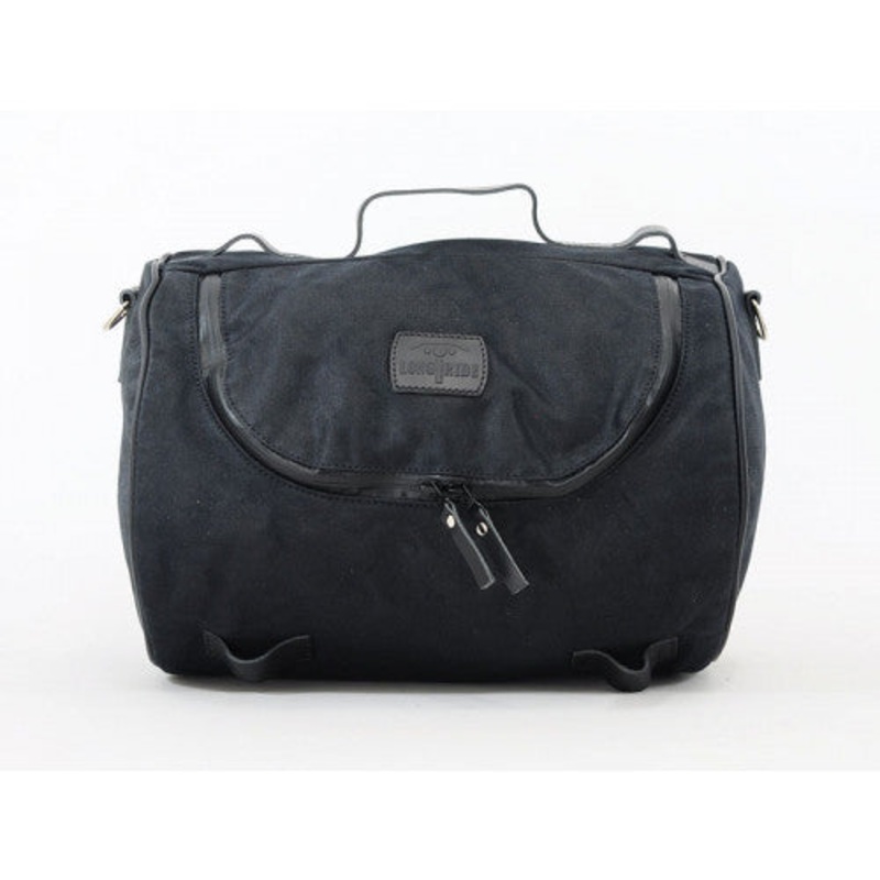 Longride Waxed Canvas Roll Bag Black - 23.3 Liters