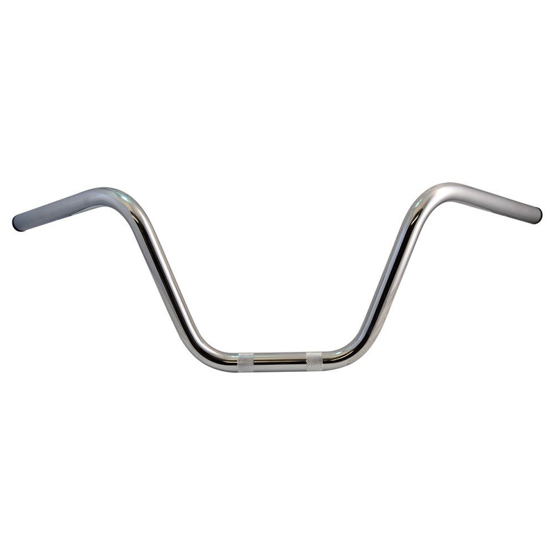 Throttle Addiction - 9"  Vintage Ape Hanger Handlebars - Chrome