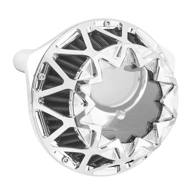 Crossfire Air Cleaner, Chrome - 24+ Touring