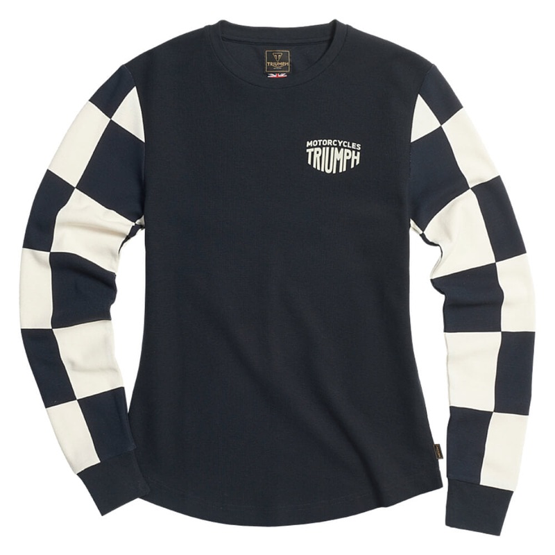 Ladies Nikki Long Sleeved T-Shirt Black / Bone
