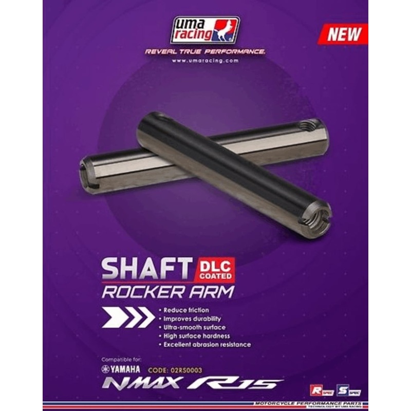 UMA RACING ROCKER ARM SHAFT (DLC) 02RS0003 - MT15 AEROX R15 (2PCS) 02RS0003