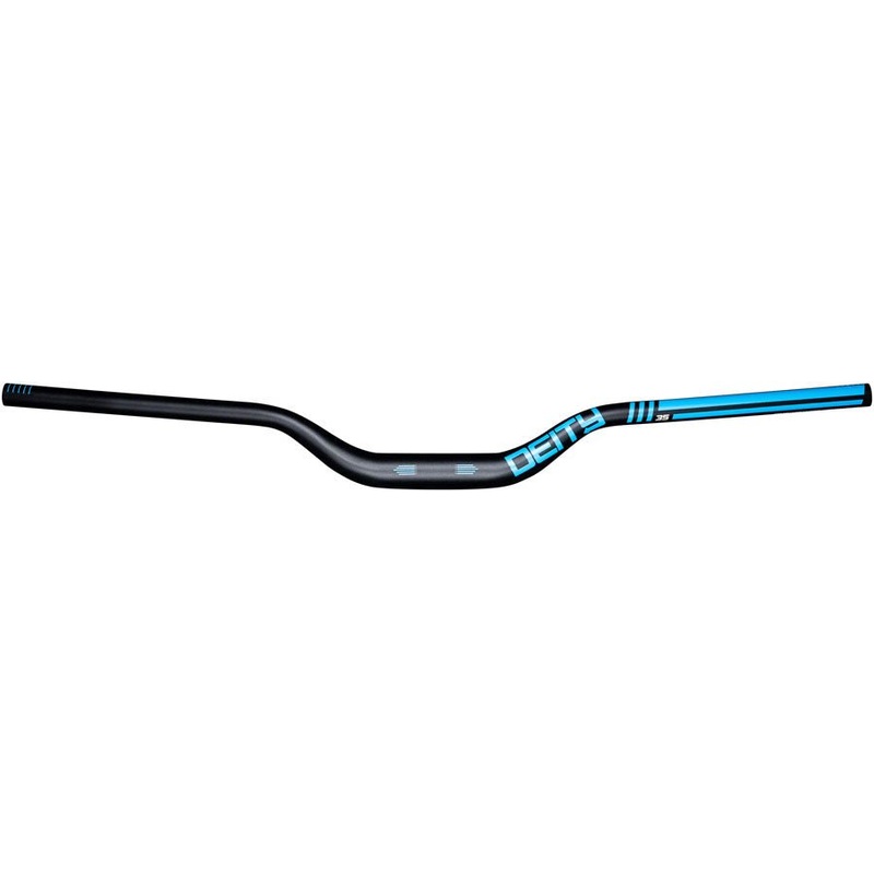 Deity Highside 35 Handlebar - 50mm Rise - 800mm Width - 35mm Clamp - Blue