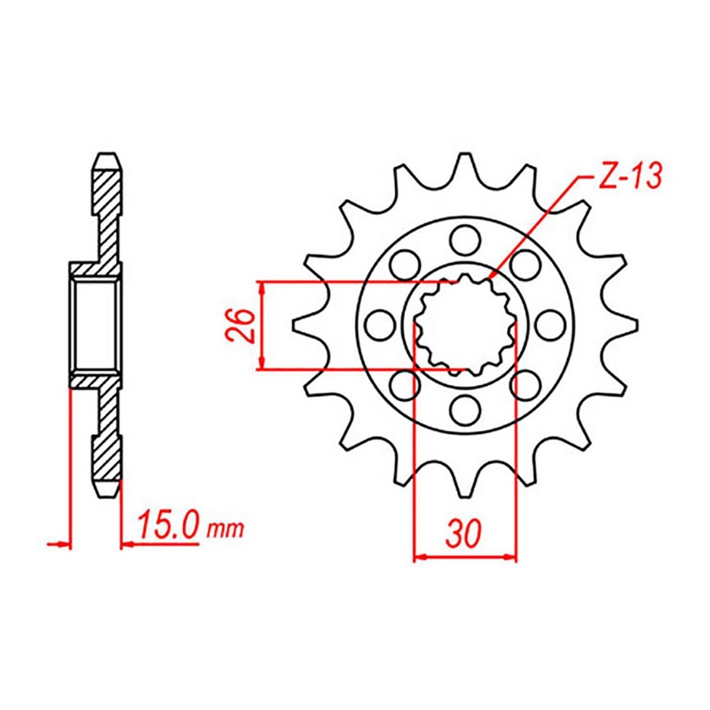 MTX 404 Steel Front Sprocket #525 (10-BM4)