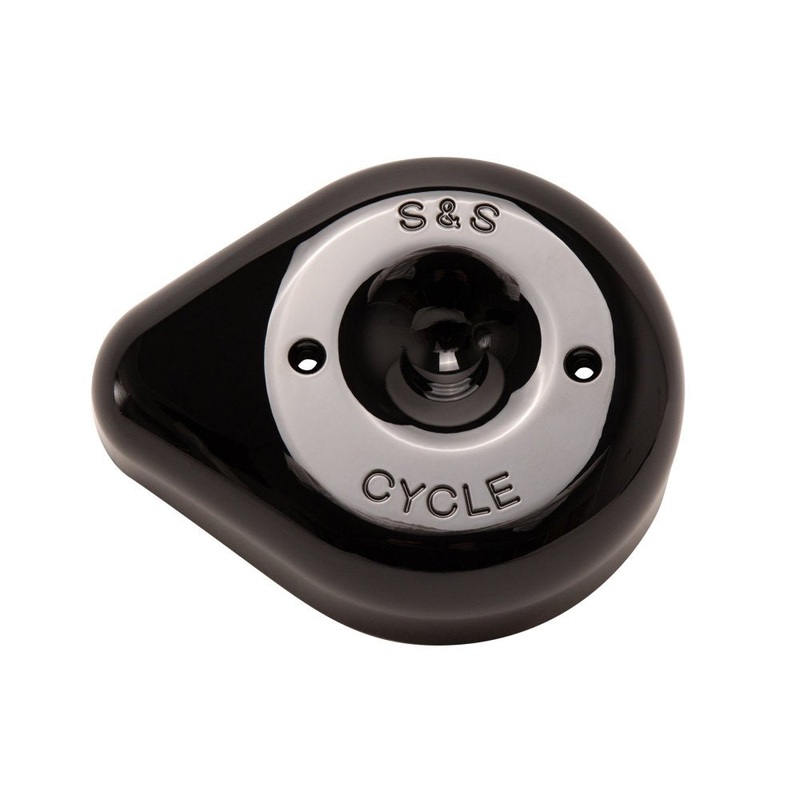 Teardrop Air Cleaner Cover - Black. Fits S&S Stealth Air Cleaners.
