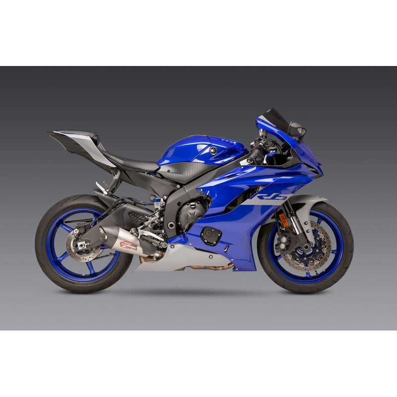 YZF-R6V 06-20 AT2 Stainless Slip-On Exhaust, w/ Stainless Muffler
