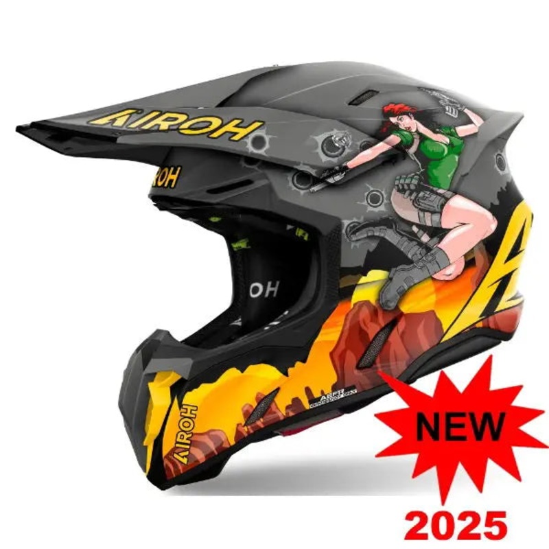 Airoh Twist 3 Adventure Matt Grey / Yellow