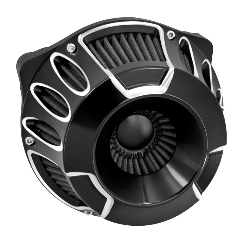 Hollow Air Cleaner Filter Gray Intake for Harley Softail Dyna Touring '00-'15