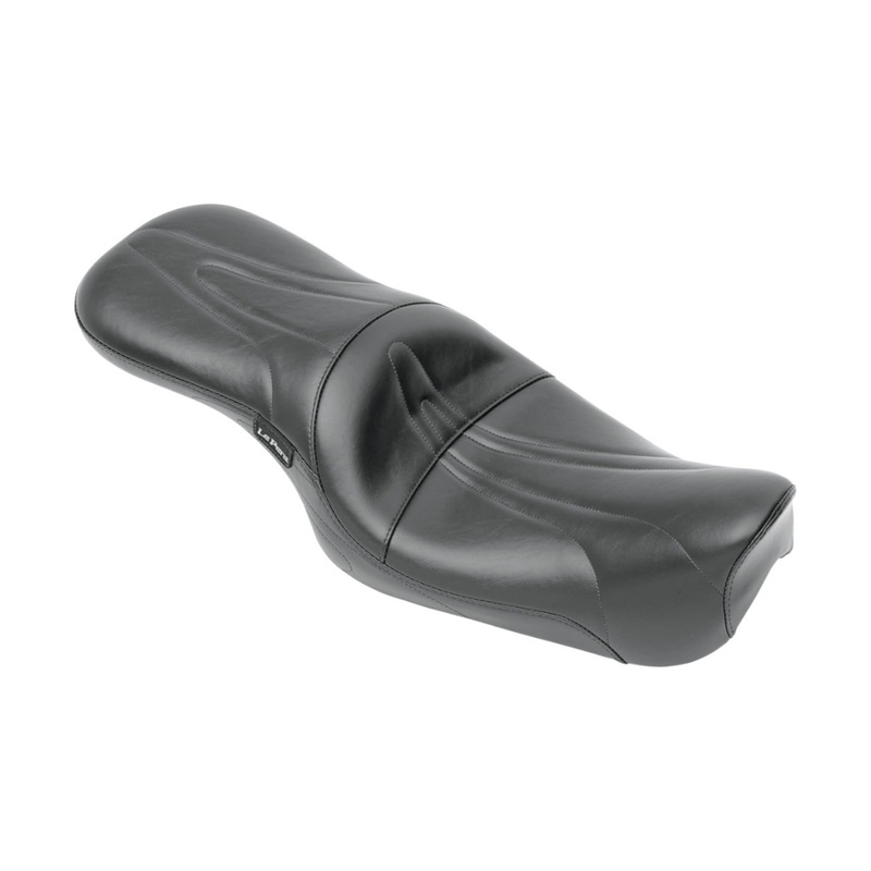 LE PERA - Sorrento 2-Up Seat - Full-Length - Stitched - Black - XL '82-'03