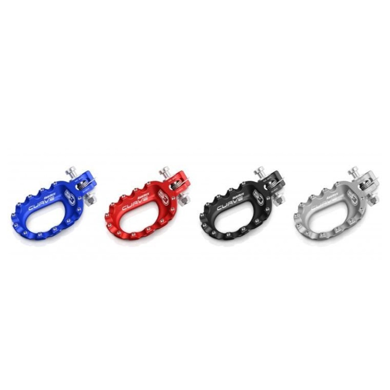 S3 HARDROCK CURVE ALUMINIUM FOOTPEGS