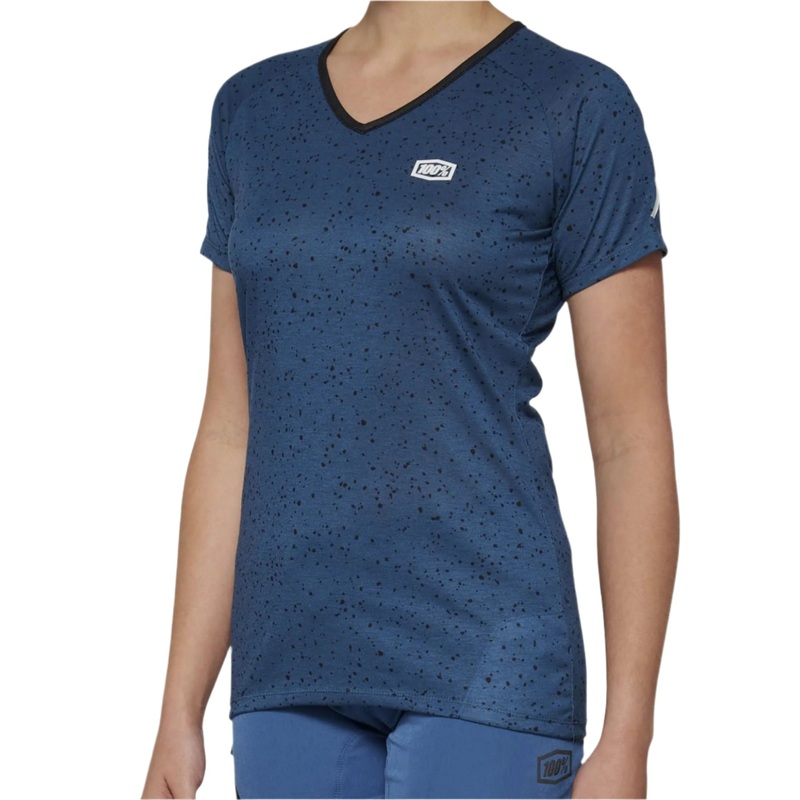 100% Airmatic Short Sleeves Ladies Cycle Jersey Slate / Blue