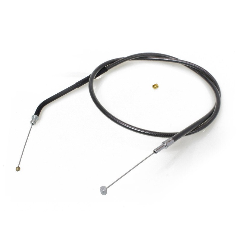 32in. Throttle Cable - Black Pearl. Fits Sportster 1996-2006.