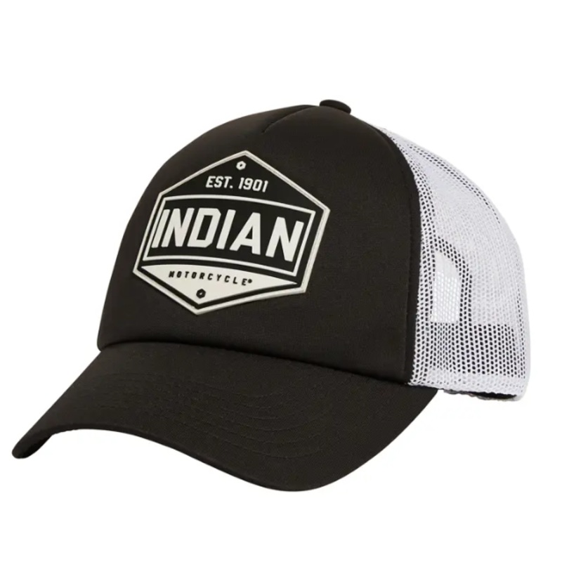 Hexagon Graphic Cap, Black