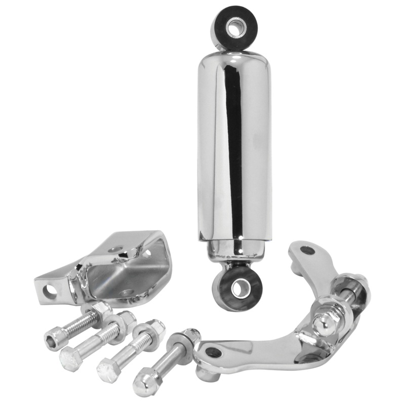 Springer Ride Control Shock Kit For Vintage Style Springers - Chrome