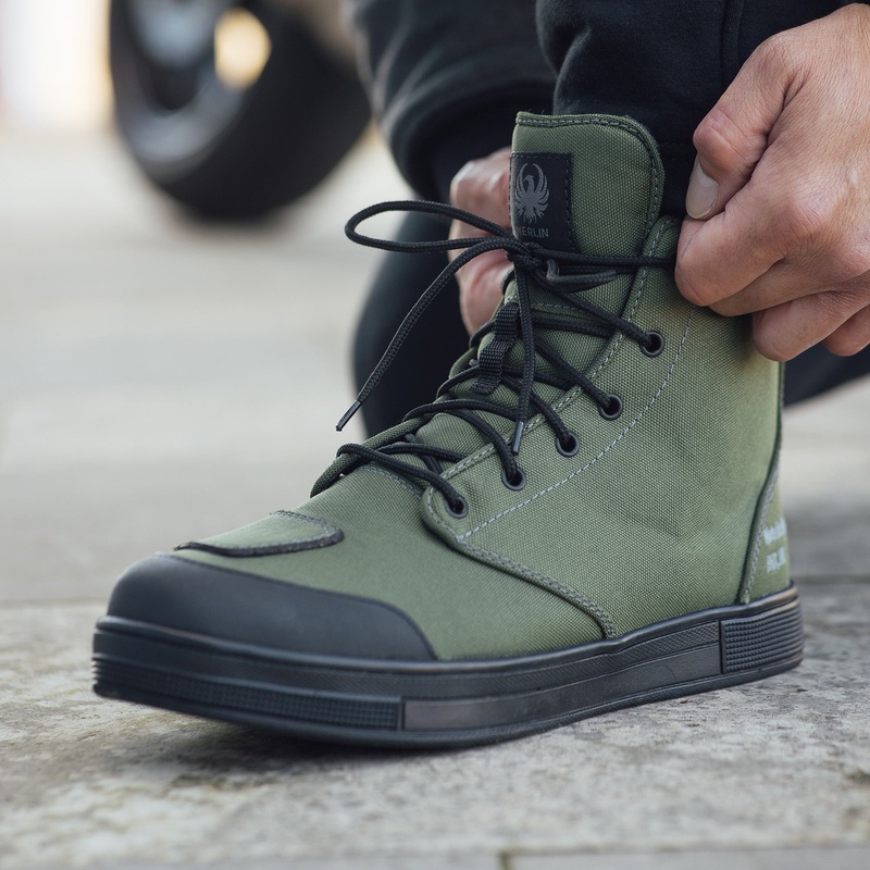 Merlin Knots D3O Canvas Boots Olive