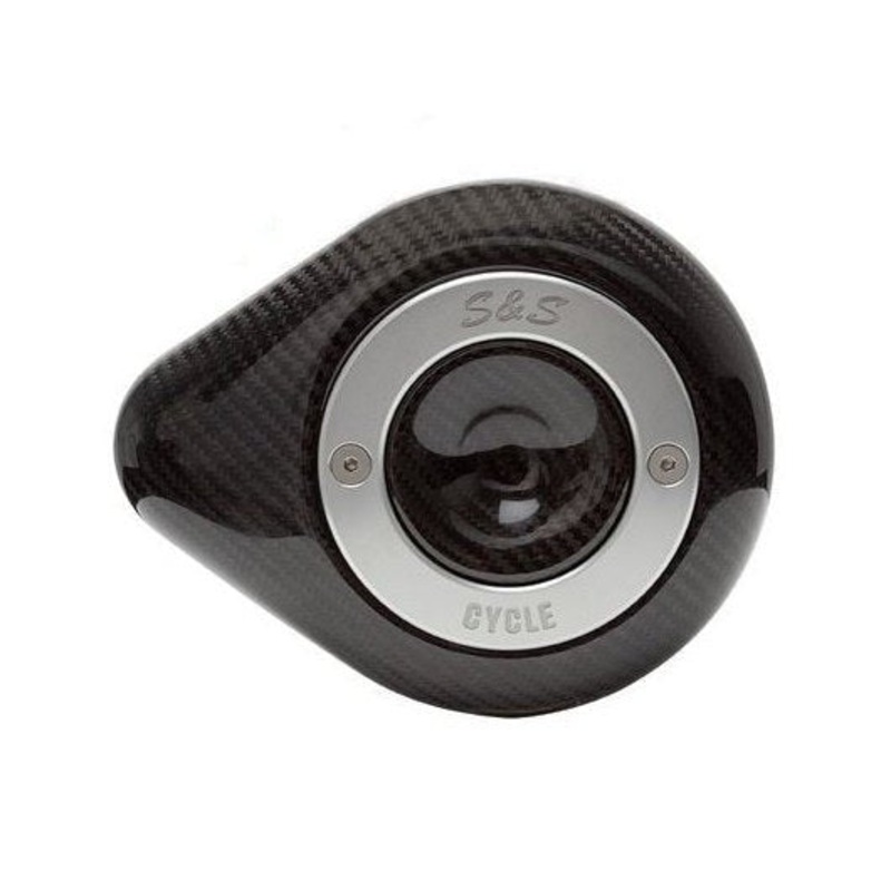 Stealth Teardrop Air Cleaner Kit - Carbon Fiber. Fits Twin Cam 1999-2017 with Cable Operated Carburettor & Throttle Body.