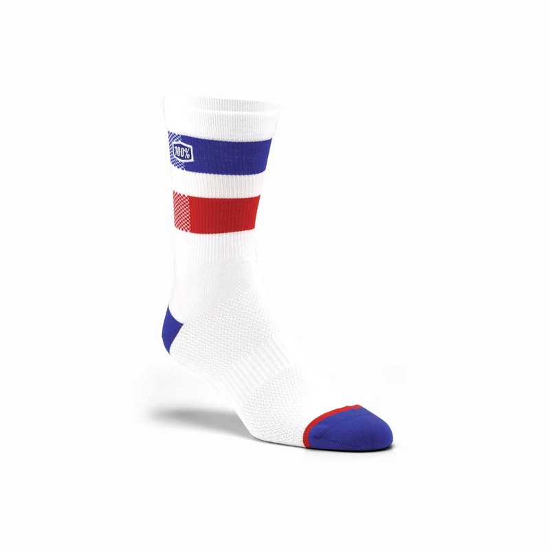 100% Flow Performance Socks White