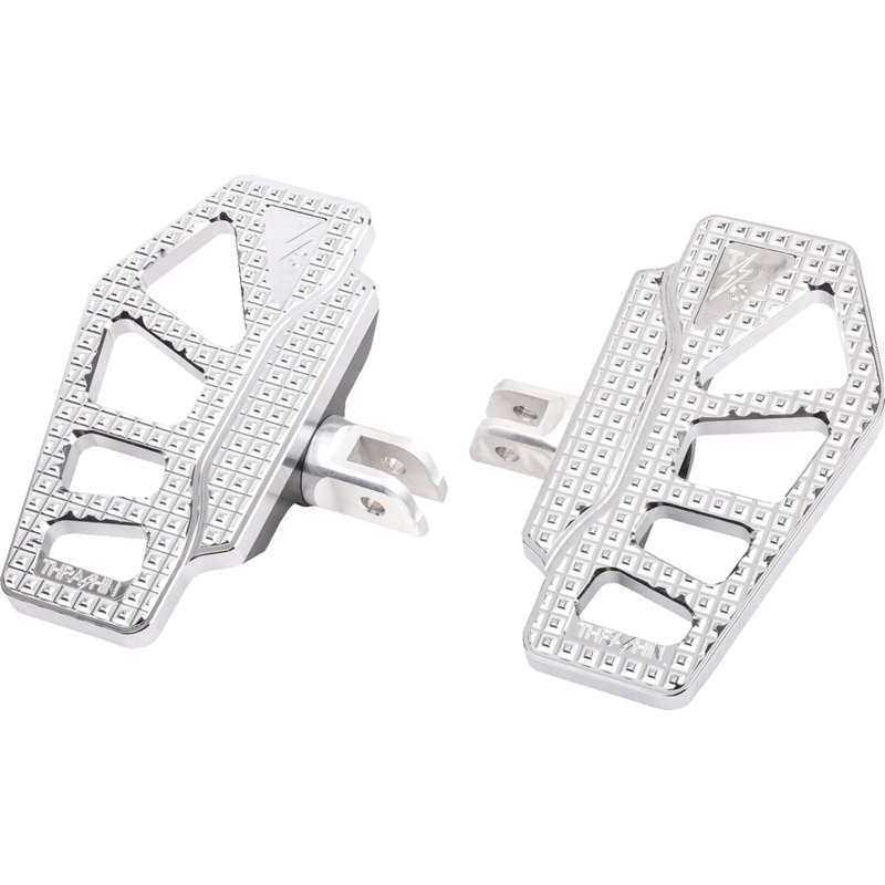 Apex Mini Floorboards, Chrome - 18+ Softail (Front)