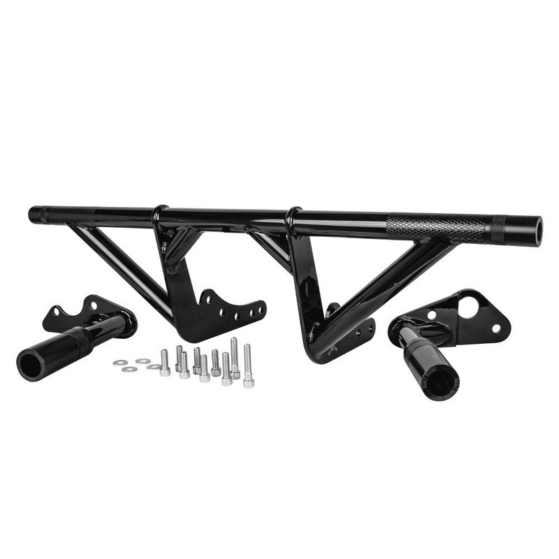 Front & Rear Brawler Crash Bar Kit - Black. Fits Softail 2018up