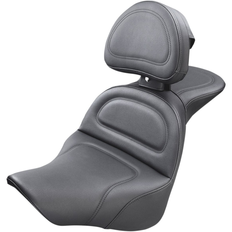 Explorer Ultimate Comfort Seat with Driver's Backrest - 18+ Softail (Fat Boy FLFB/FLFBS, 2023-25 Breakout)