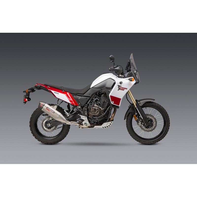 TENERE 700 21-25 RS-12 Stainless Slip-On Exhaust, w/ Stainless Muffler